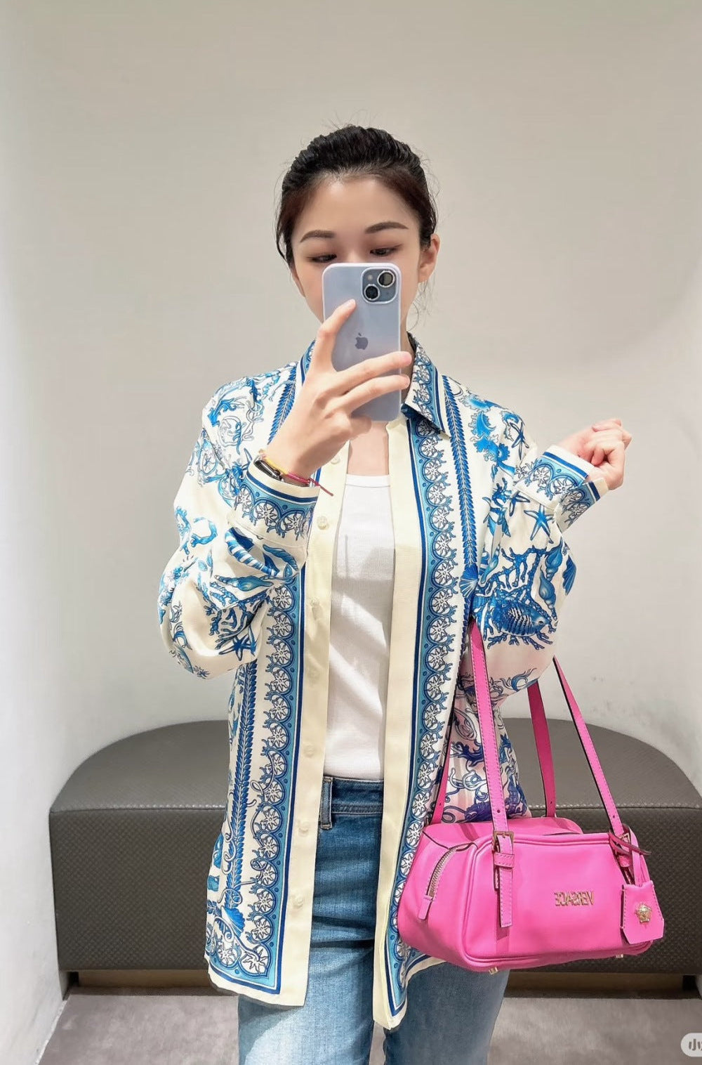 Versa* barocco silk shirt