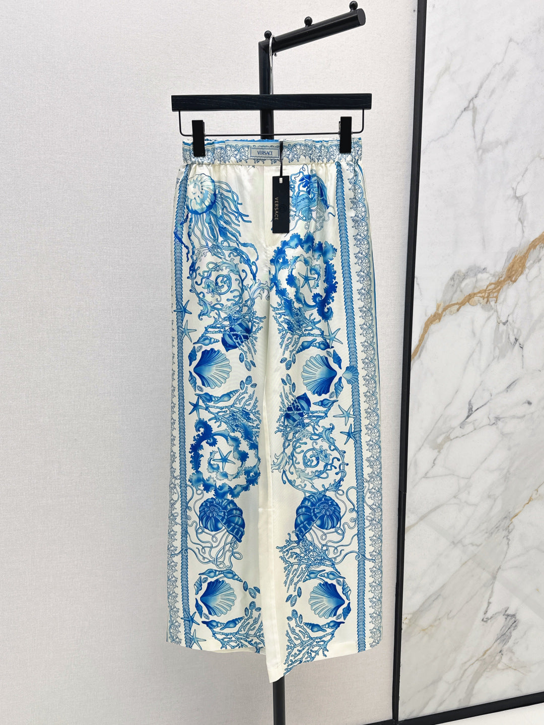 Versa* barocco silk pants