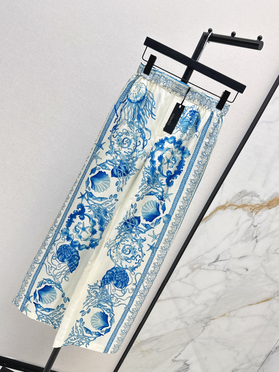 Versa* barocco silk pants