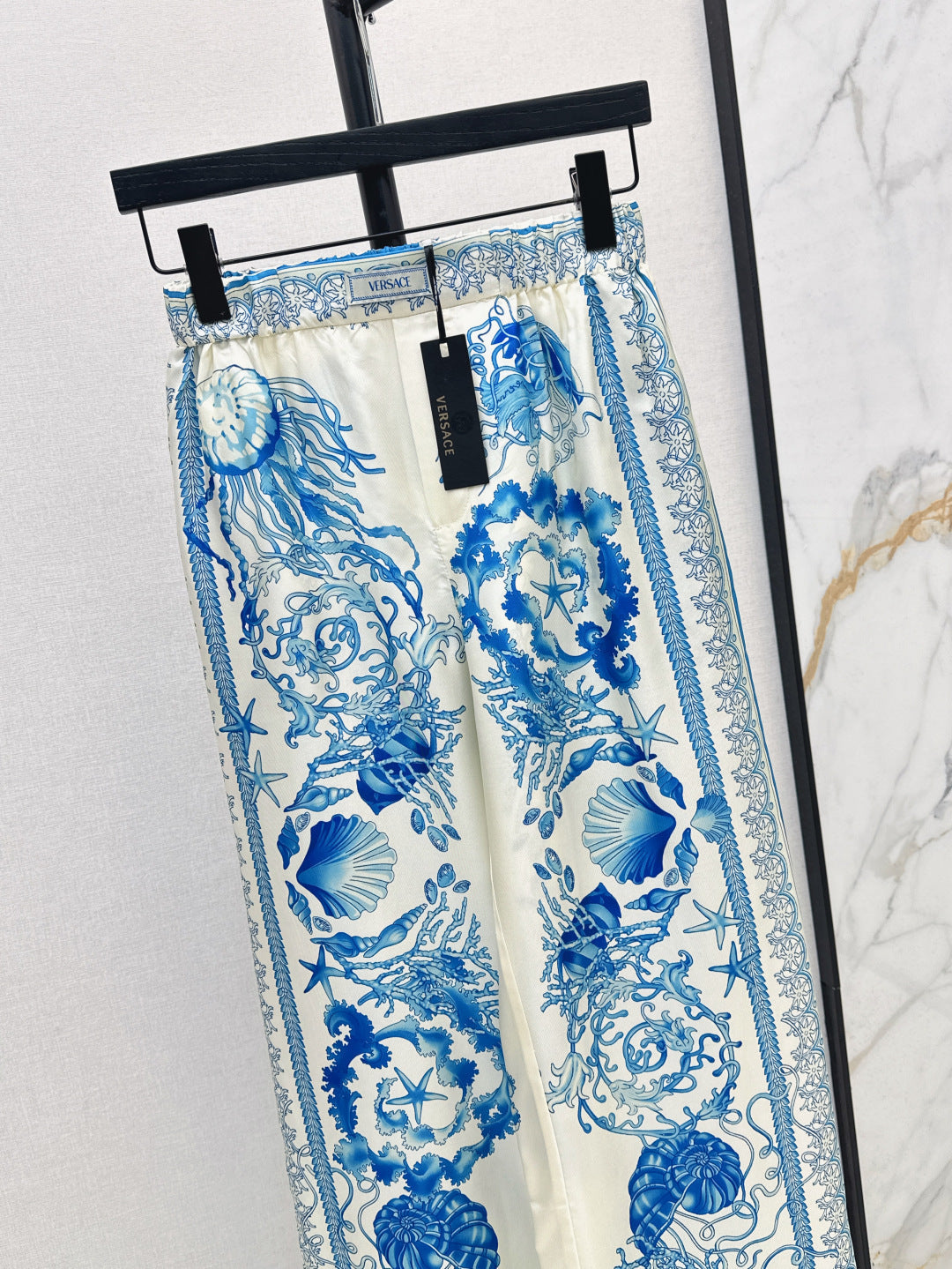 Versa* barocco silk pants