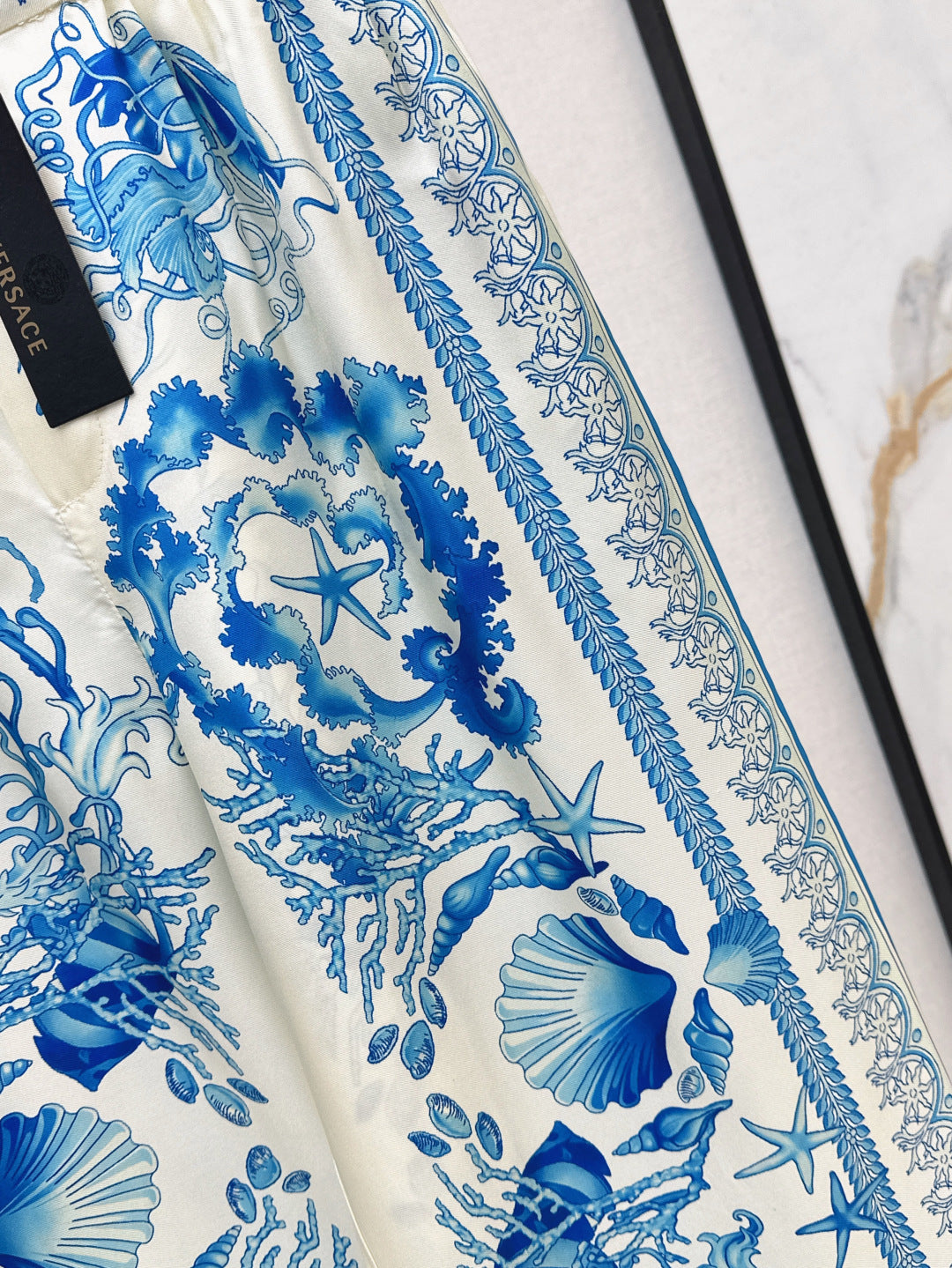 Versa* barocco silk pants