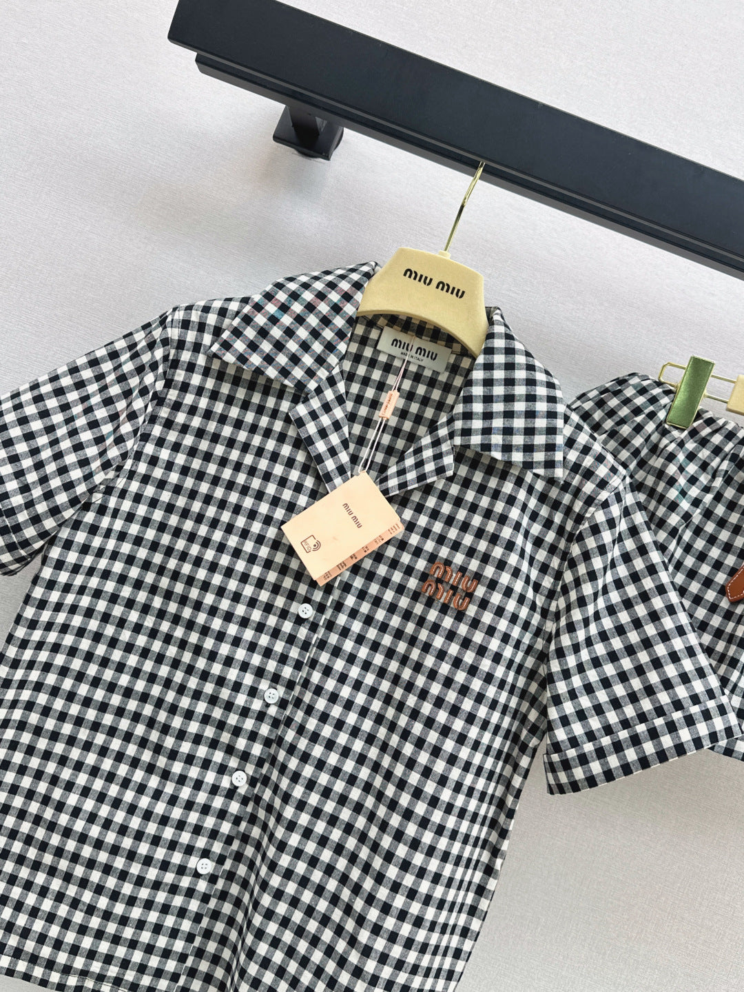 M*u 25ss checked cotton suit
