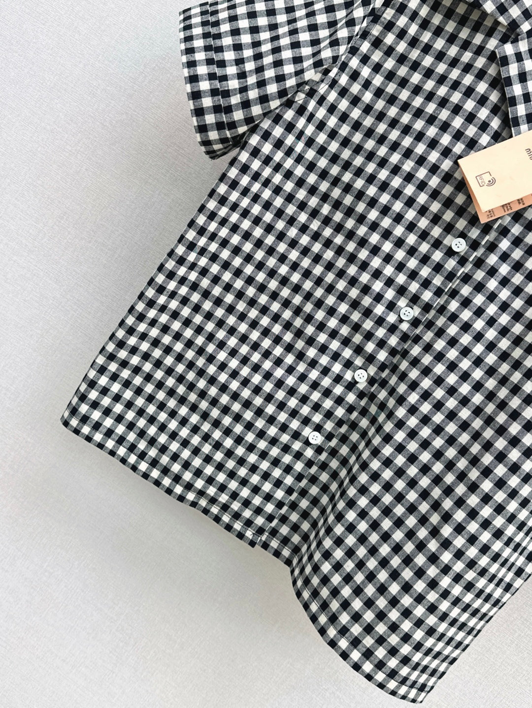 M*u 25ss checked cotton suit
