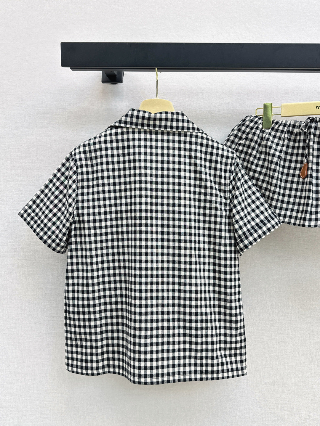 M*u 25ss checked cotton suit