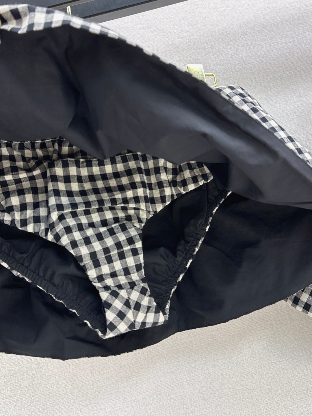 M*u 25ss checked cotton suit