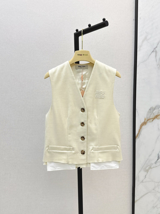 M*u 25ss color-blocked vest
