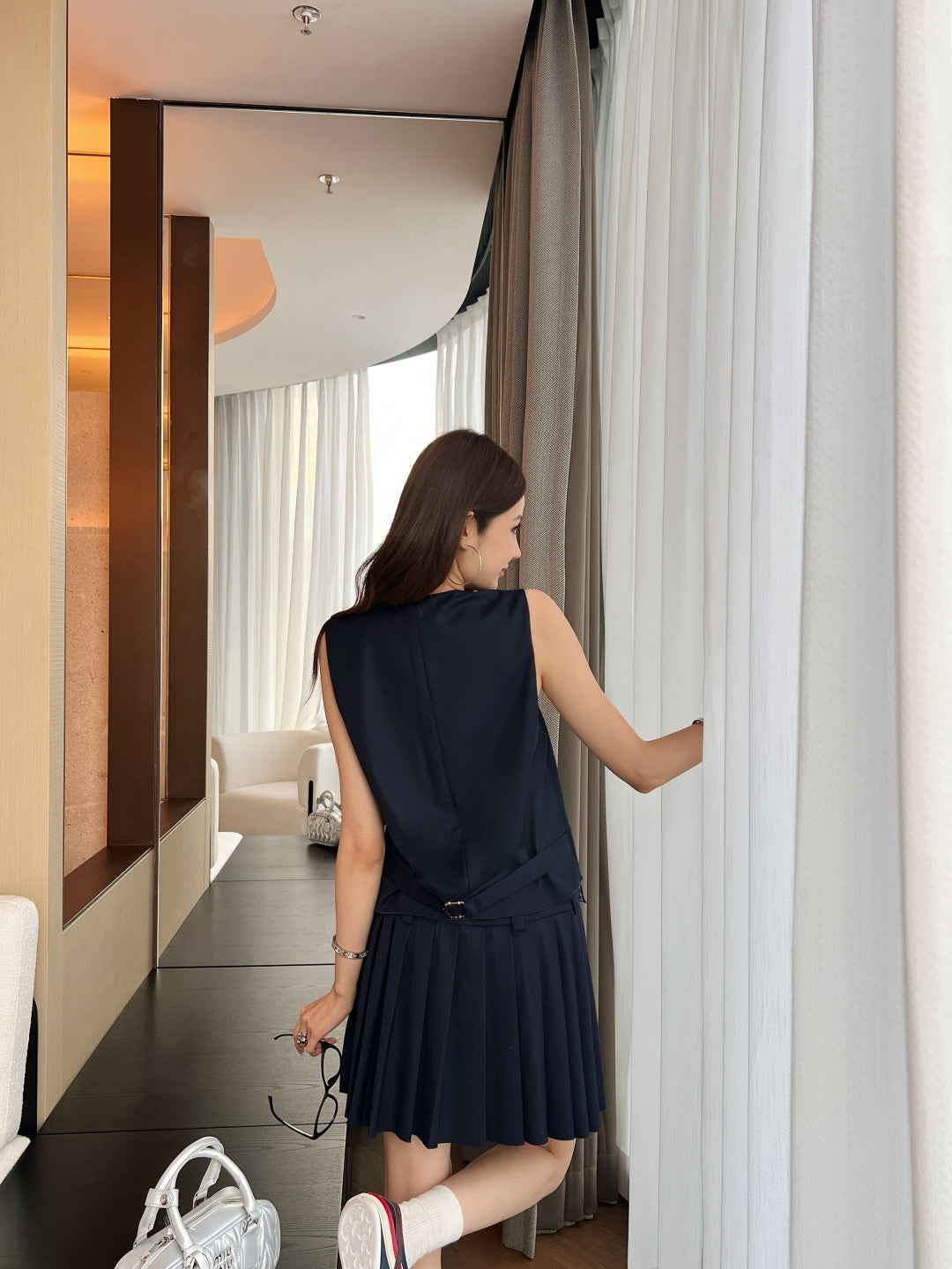 M*u 25ss color-blocked vest