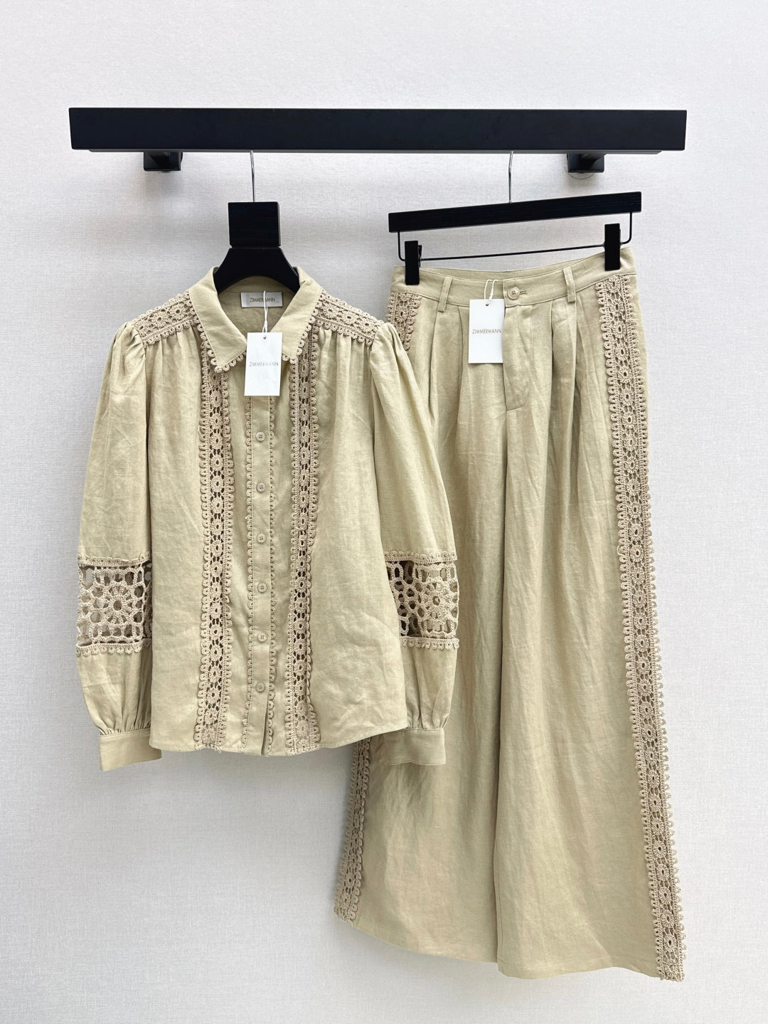 Zim* 25ss embroidered linen pants