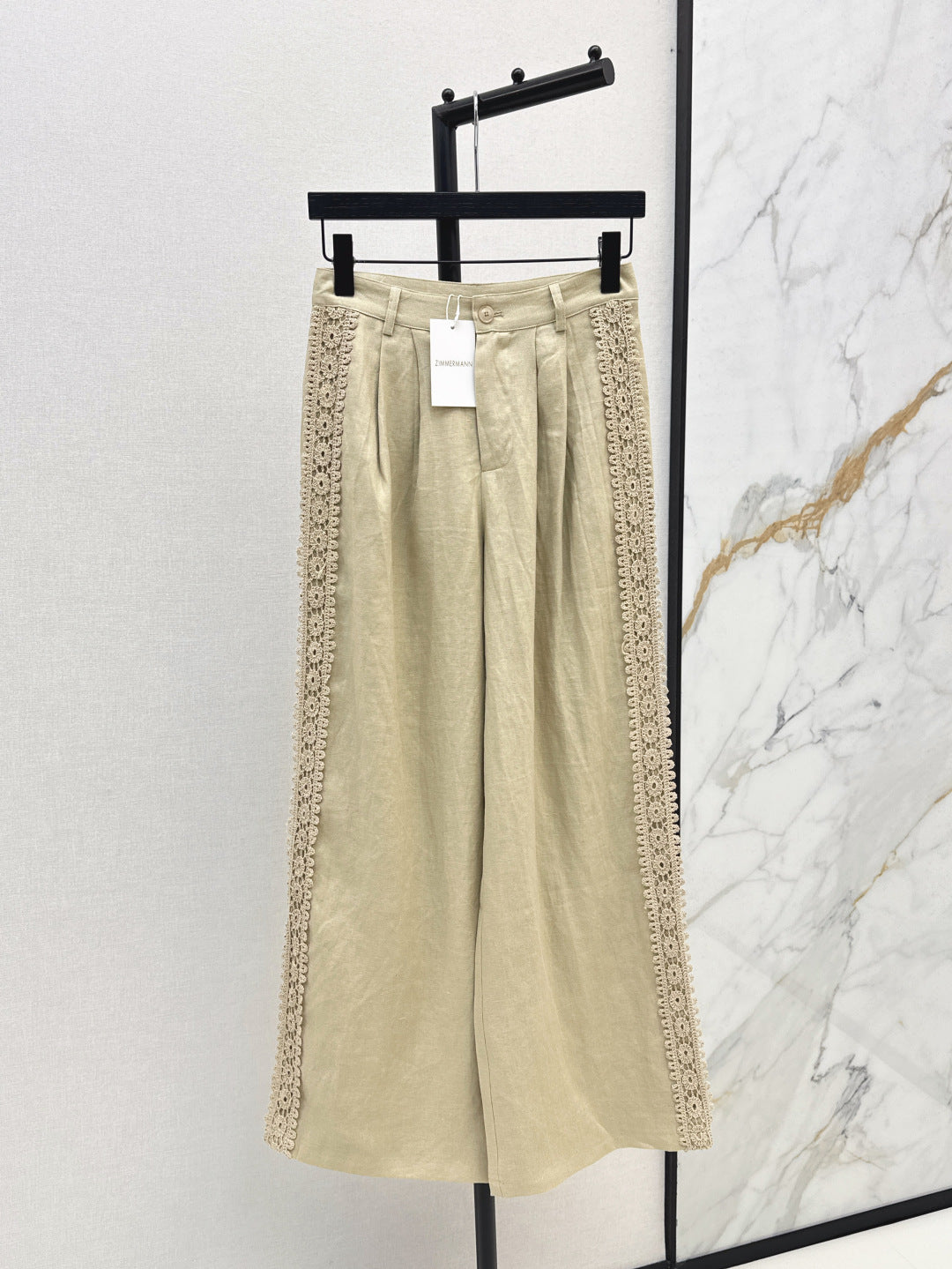 Zim* 25ss embroidered linen pants