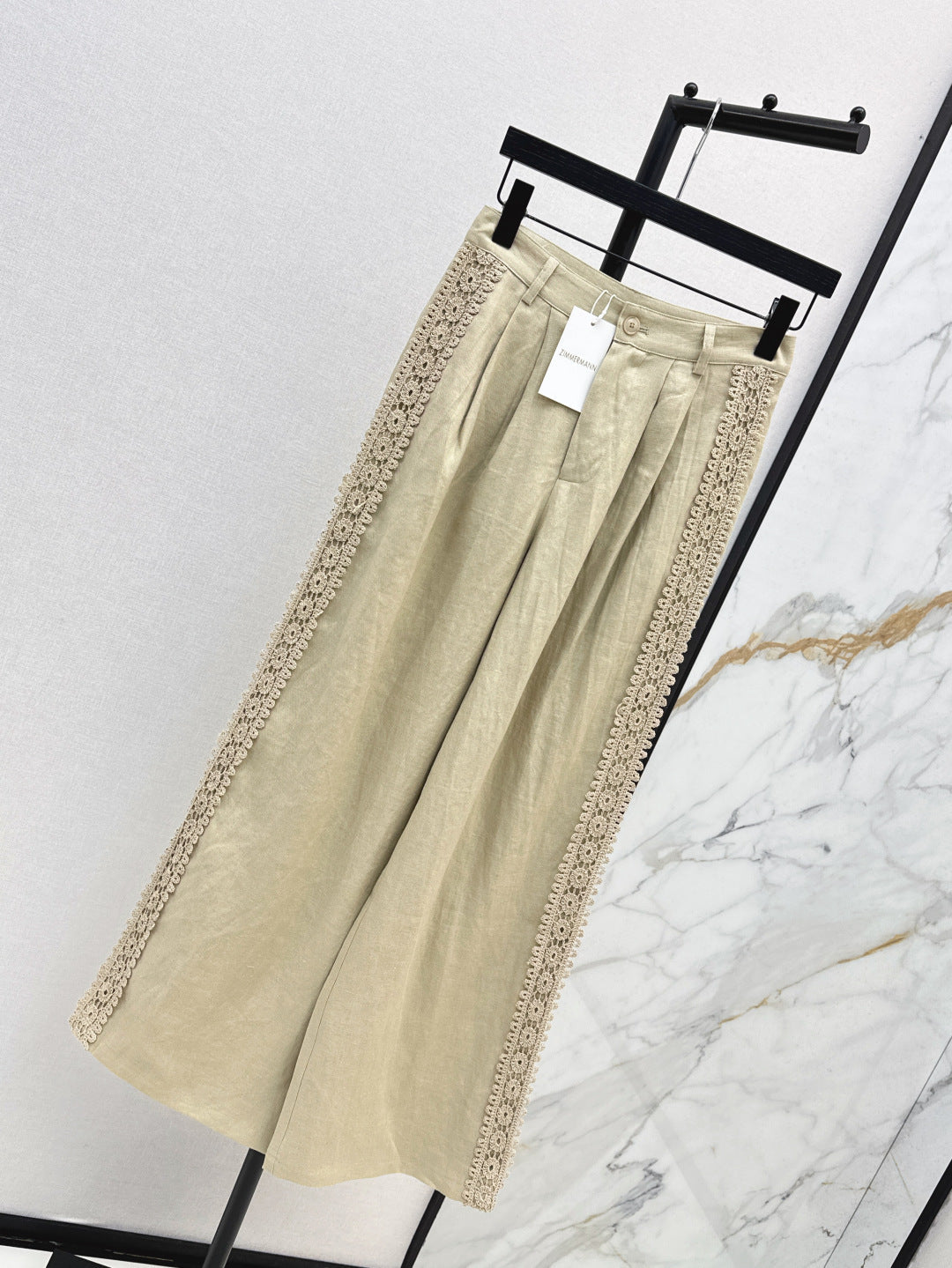 Zim* 25ss embroidered linen pants