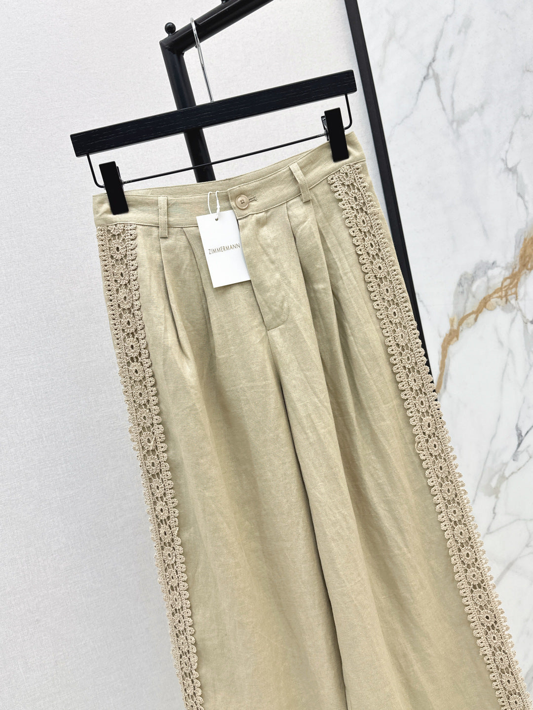 Zim* 25ss embroidered linen pants