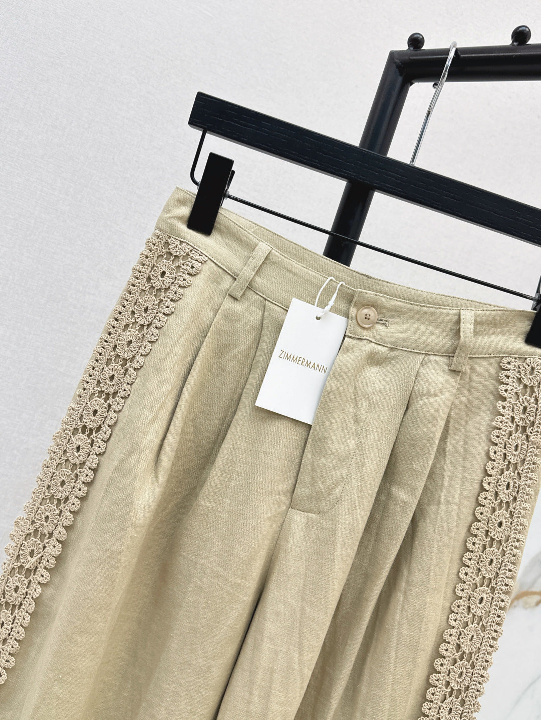 Zim* 25ss embroidered linen pants