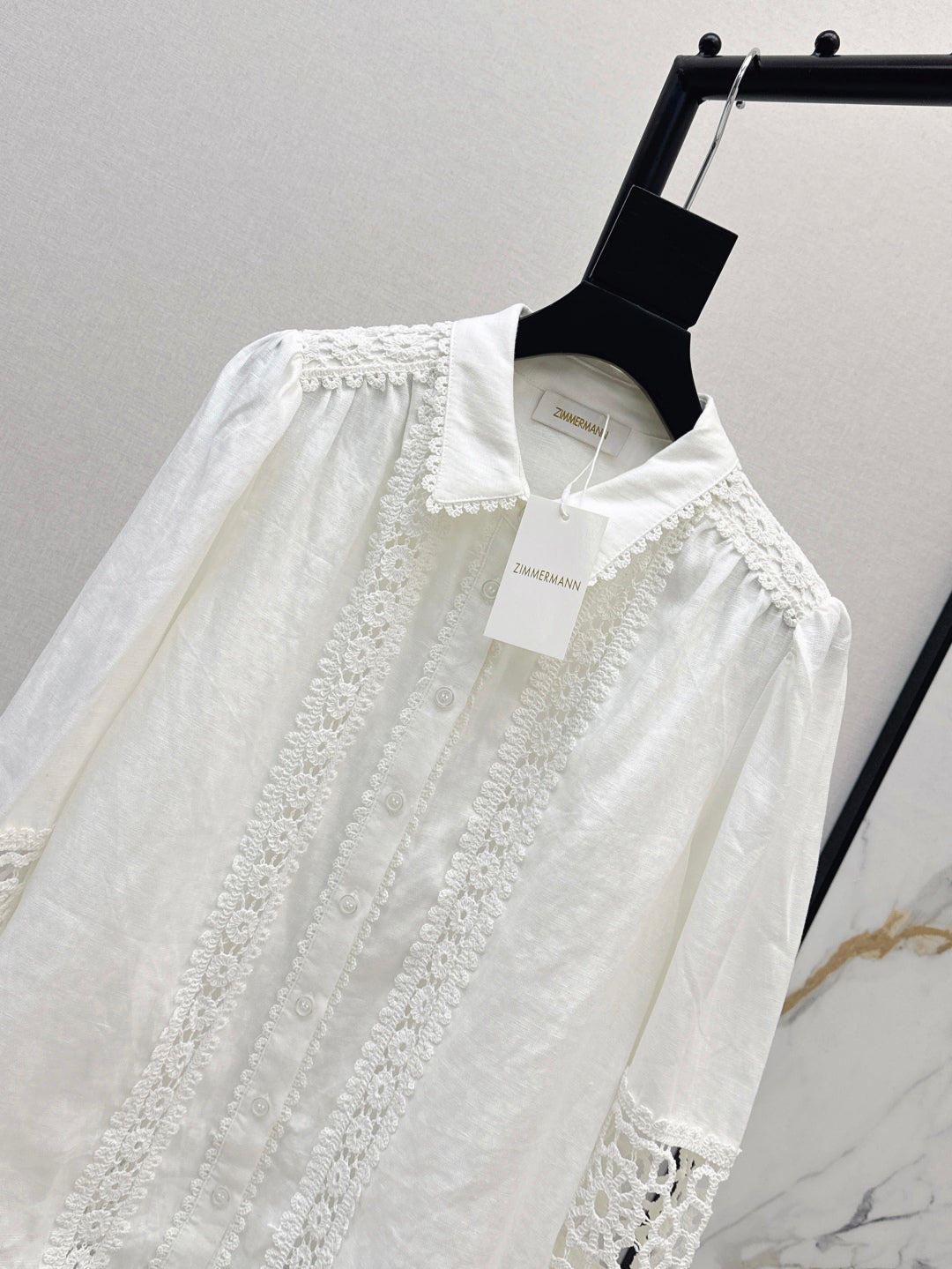 Zim* 25ss embroidered linen shirt