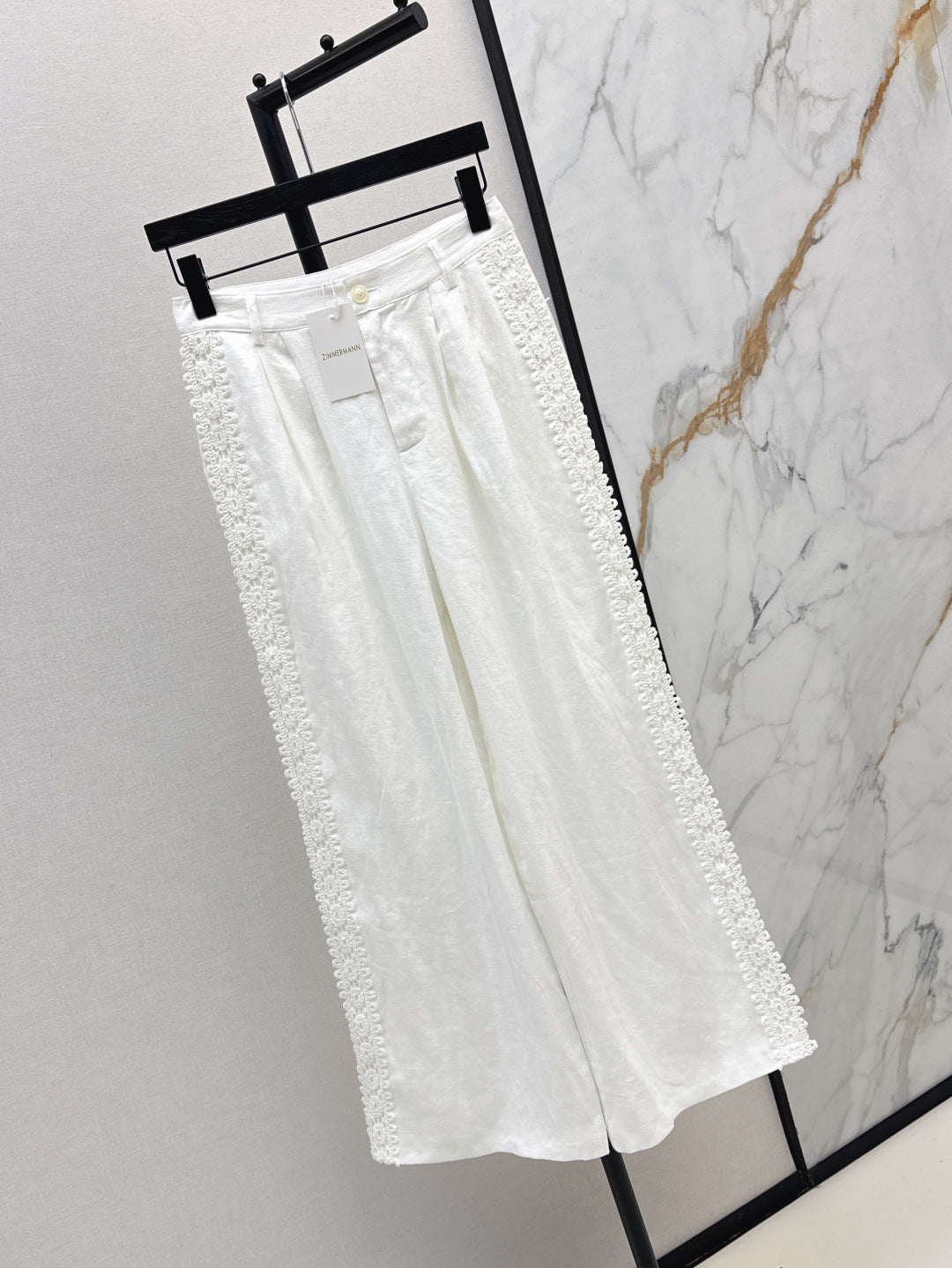 Zim* 25ss embroidered linen pants