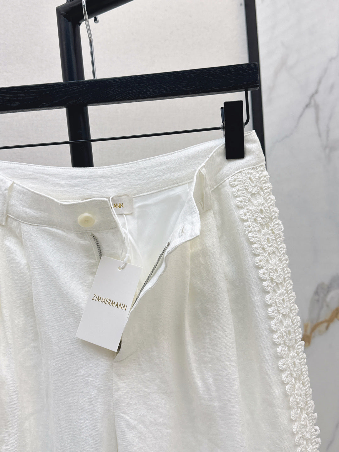 Zim* 25ss embroidered linen pants