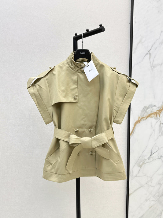 D*r 25ss cropped trench coat