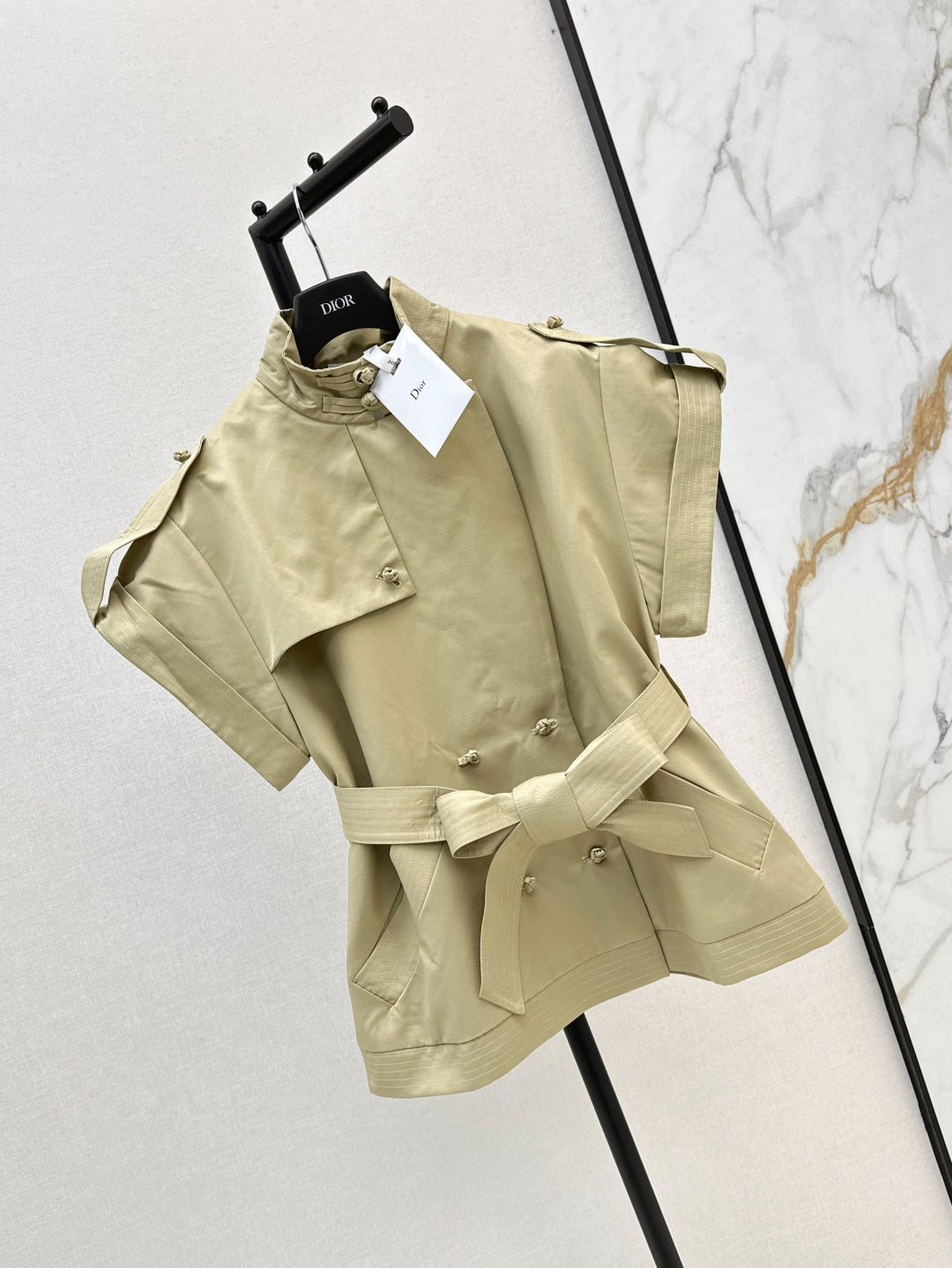 D*r 25ss cropped trench coat