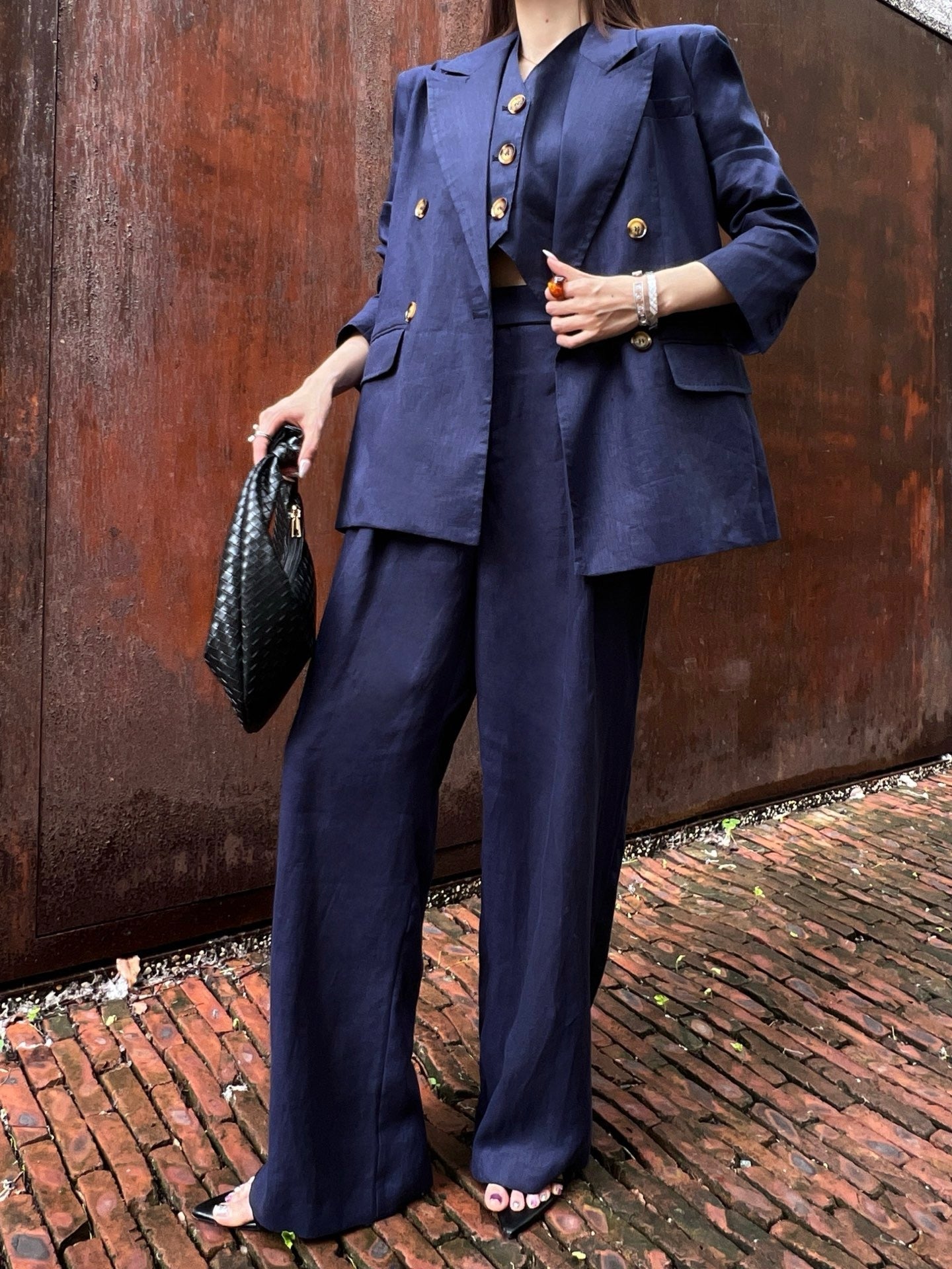 MaxM* 25ss linen blazer