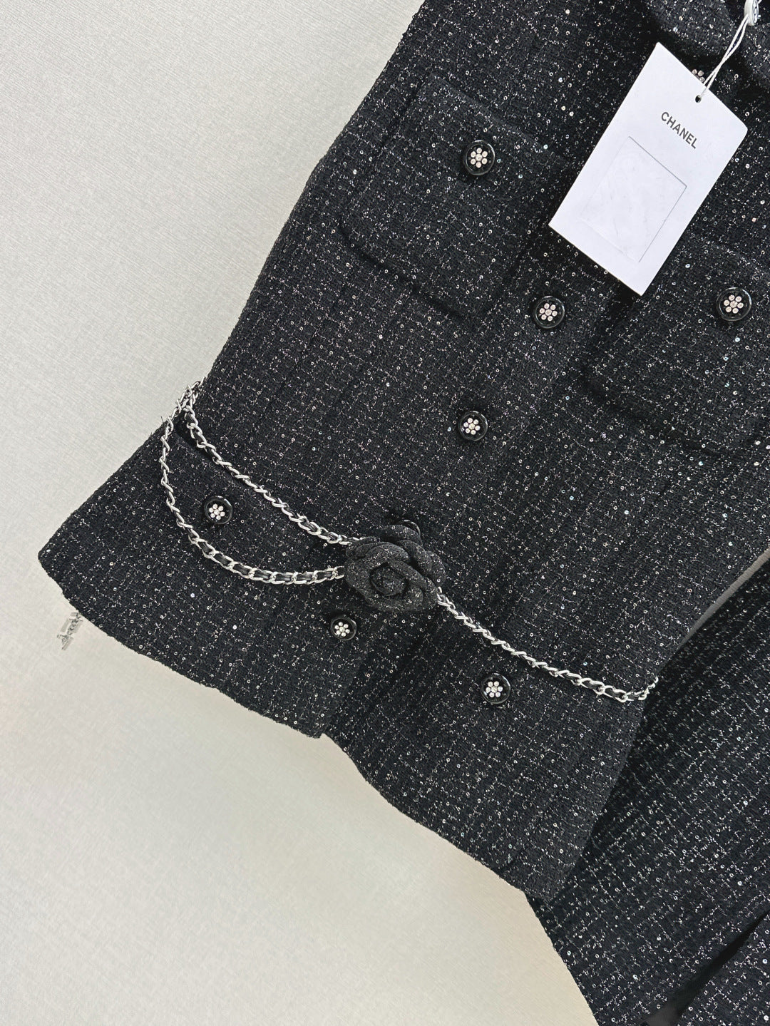 C*nel 25ss glitter tweed suit