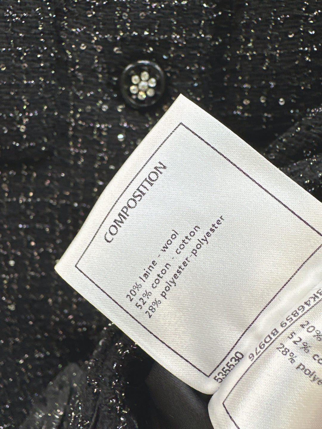 C*nel 25ss glitter tweed suit