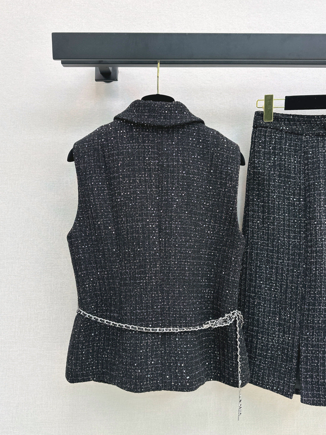 C*nel 25ss glitter tweed suit