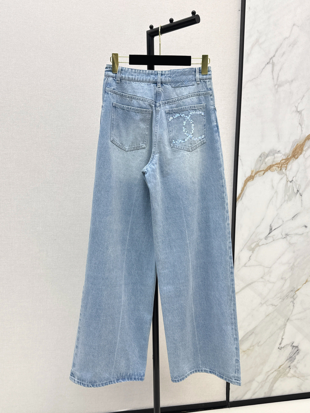 C*nel 25ss sequins embroidered jeans
