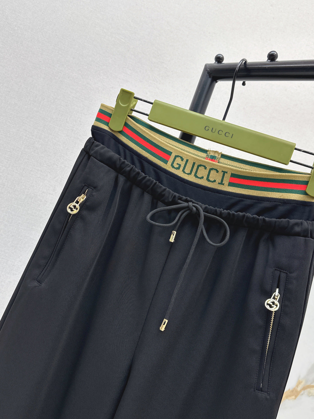 Gu* 25ss drawstring pants with web