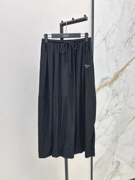 Pra* 25ss drawstring flared skirts