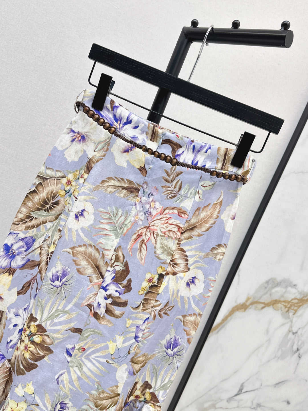 Zim* 25ss floral printed pencil skirt
