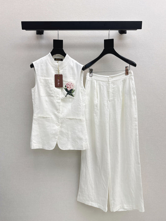 Lor*P 25ss linen vest set