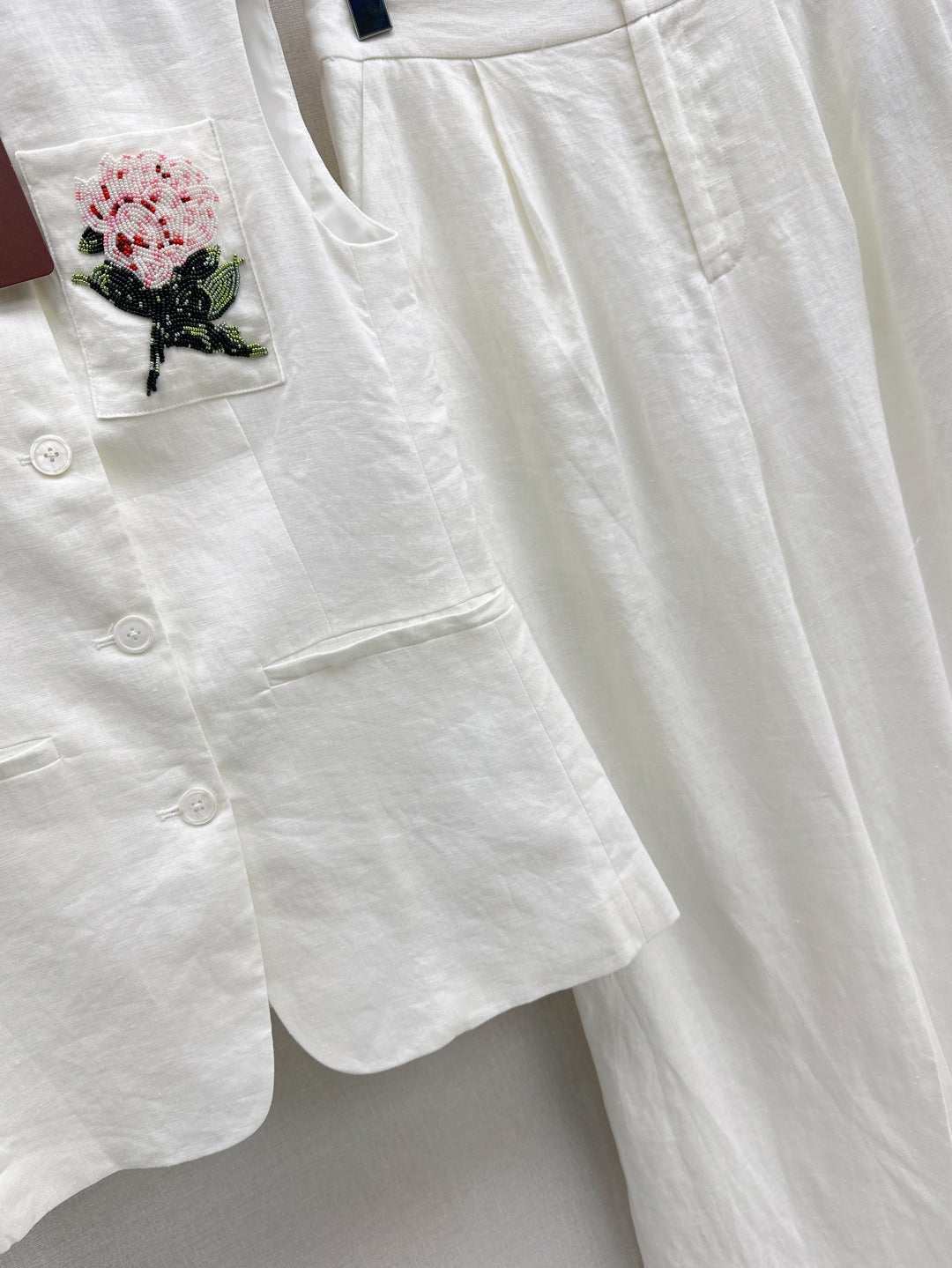 Lor*P 25ss linen vest set