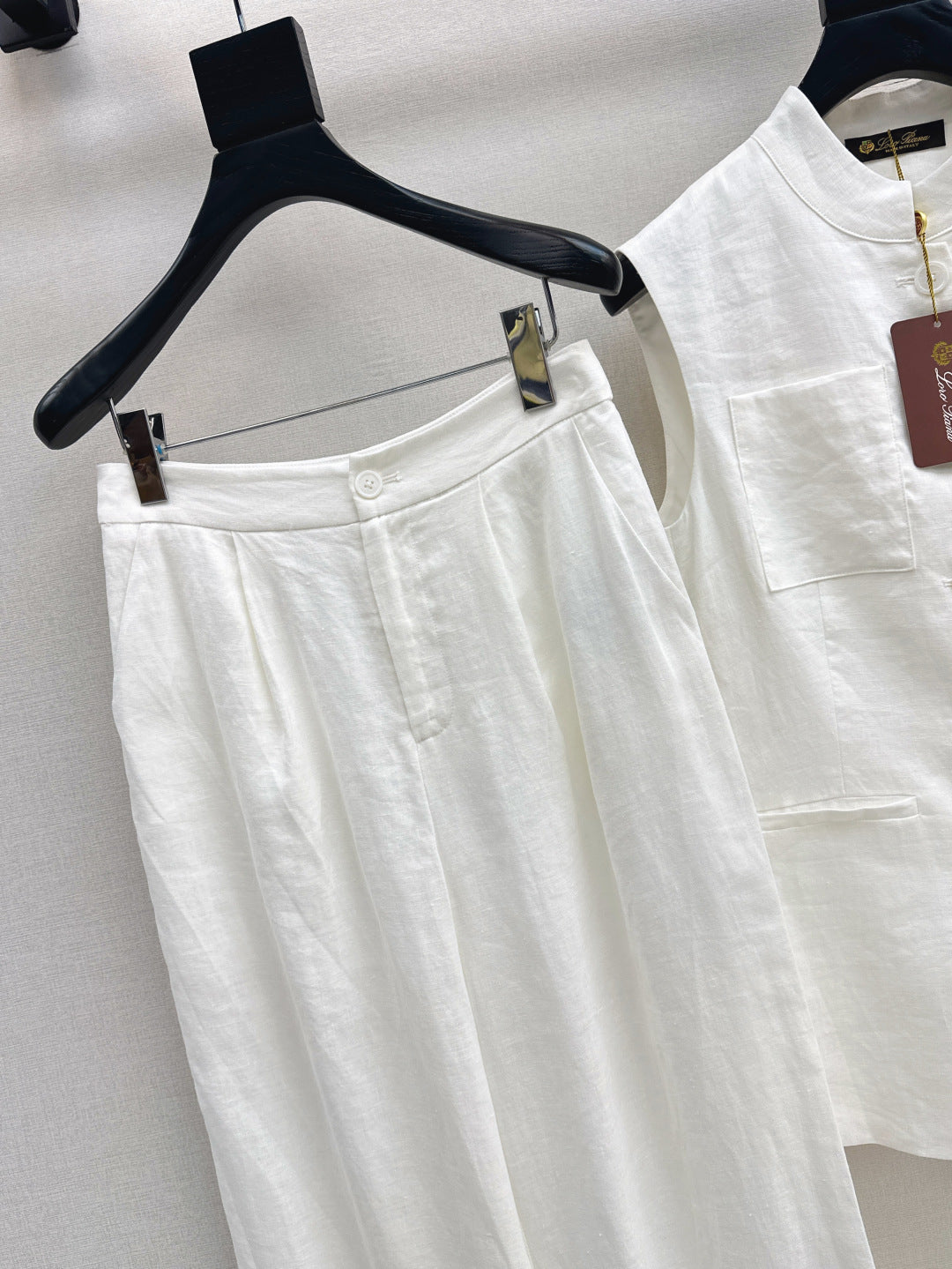 Lor*P 25ss linen vest set