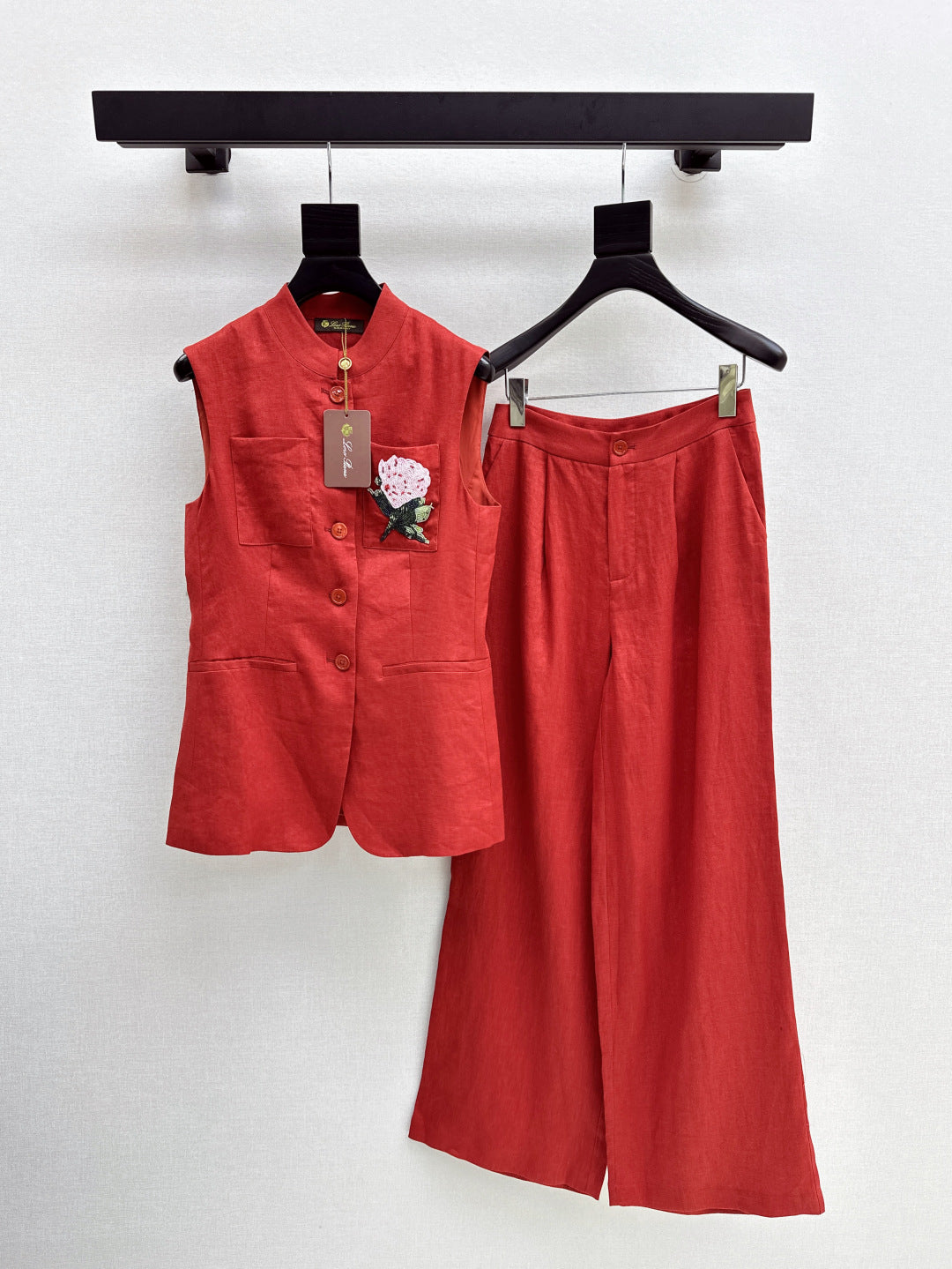 Lor*P 25ss linen vest set