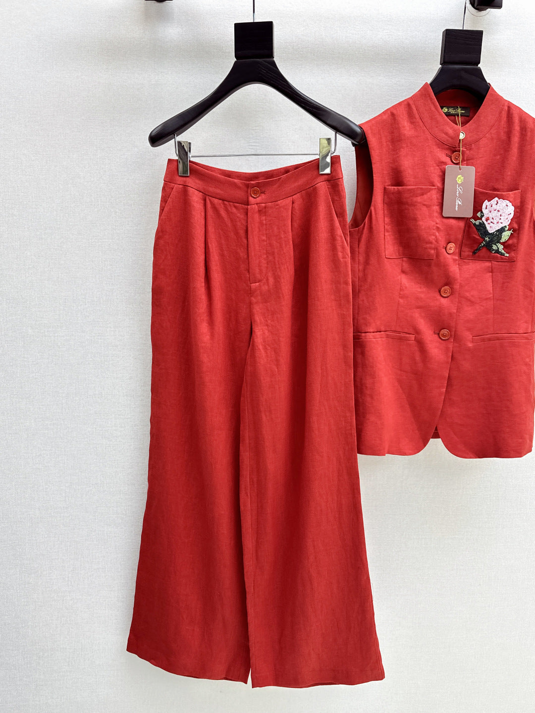 Lor*P 25ss linen vest set