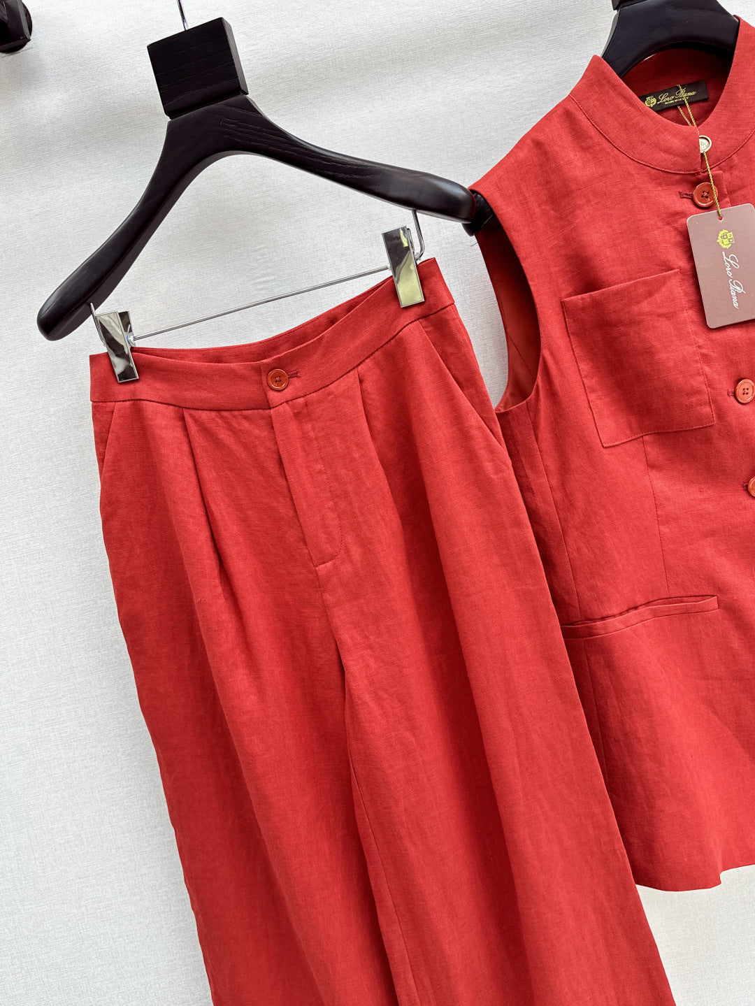 Lor*P 25ss linen vest set
