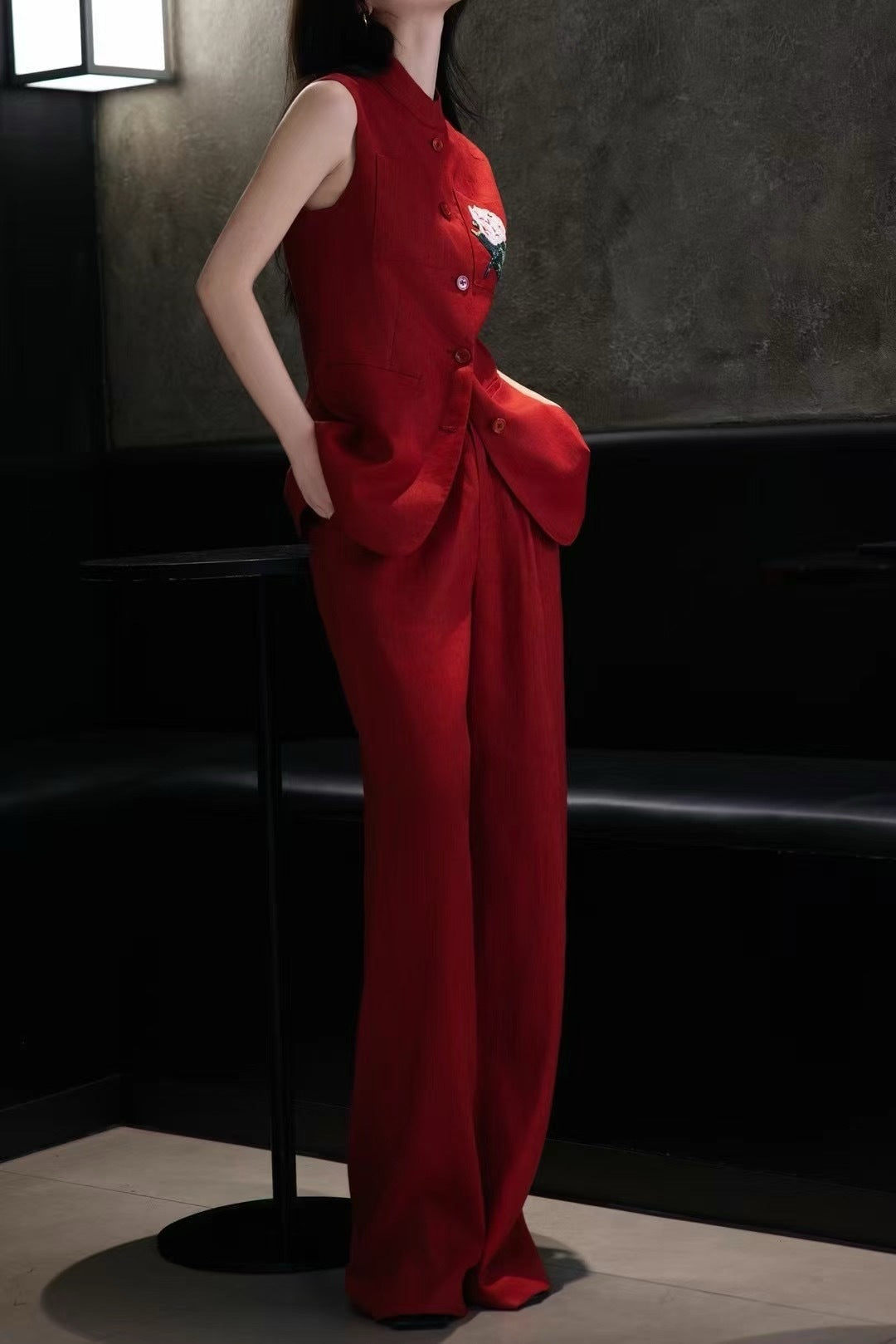 Lor*P 25ss linen vest set