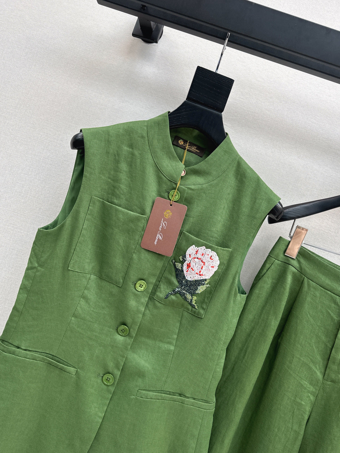 Lor*P 25ss linen vest set