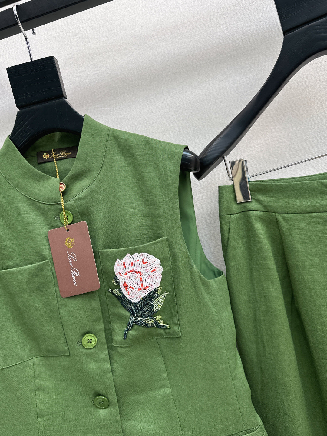 Lor*P 25ss linen vest set