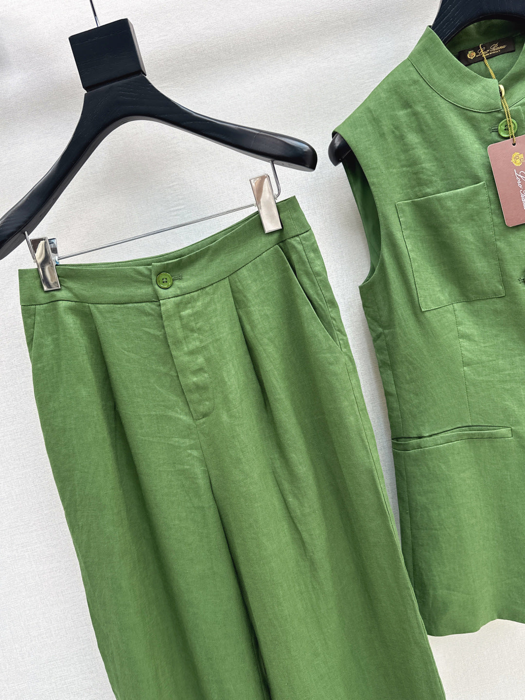 Lor*P 25ss linen vest set