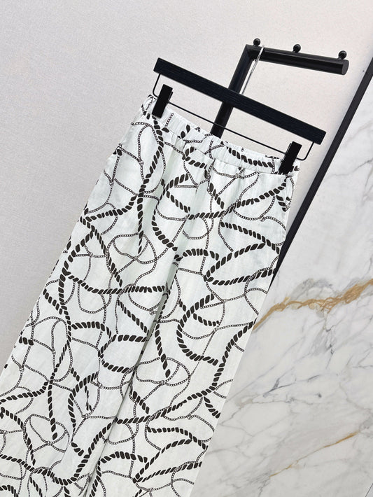 Herm* 25ss chain printed pants