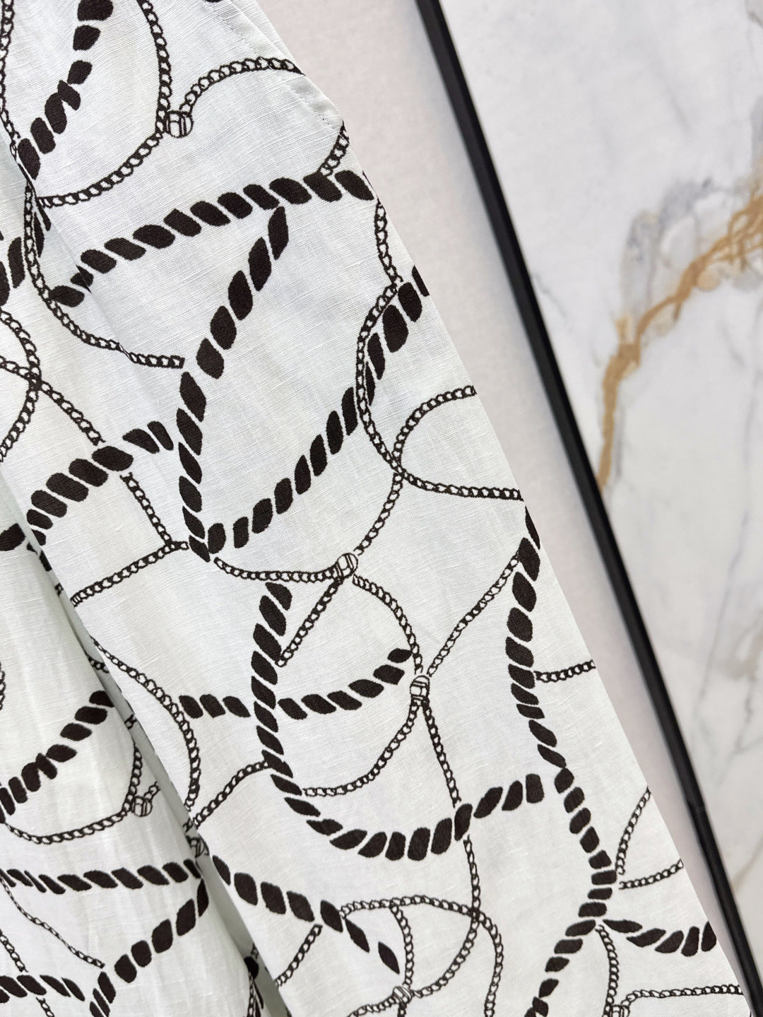 Herm* 25ss chain printed pants