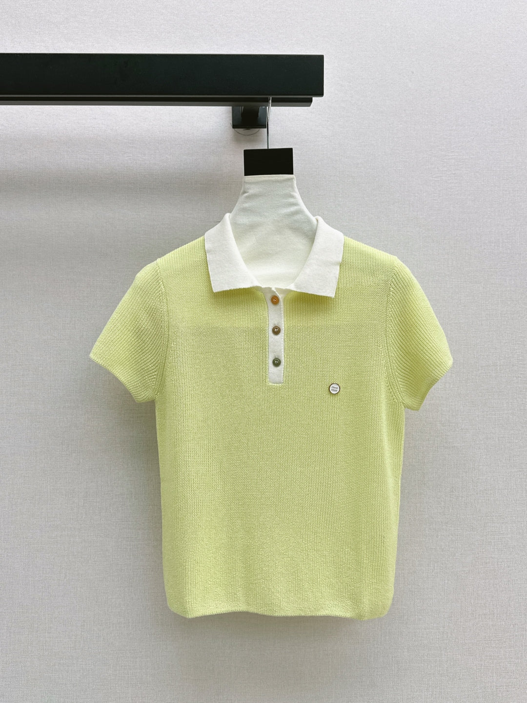 M*u 25ss knitted polo shirt