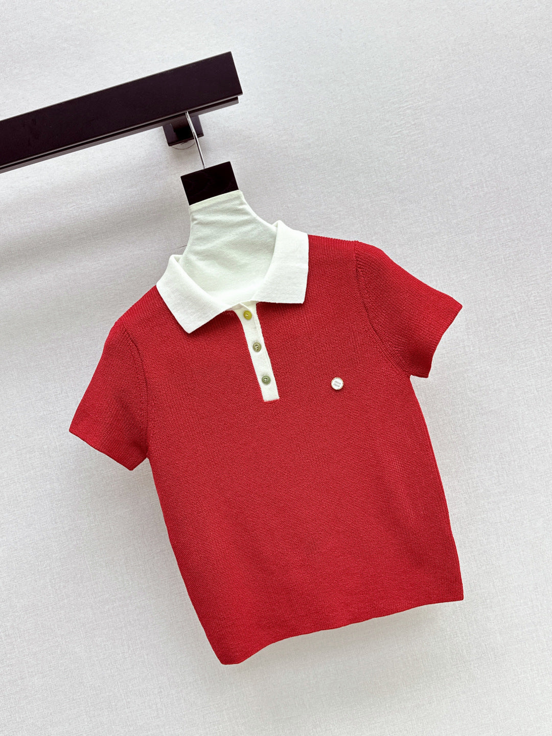 M*u 25ss knitted polo shirt