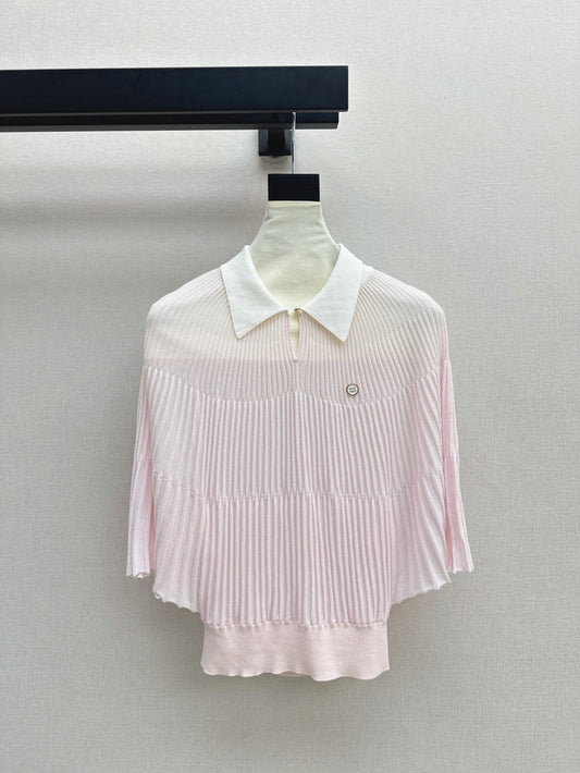 M*u 25ss knitted cape top