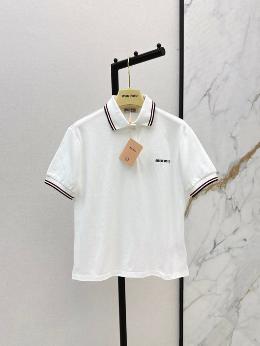 M*u 25ss embroidered polo shirt