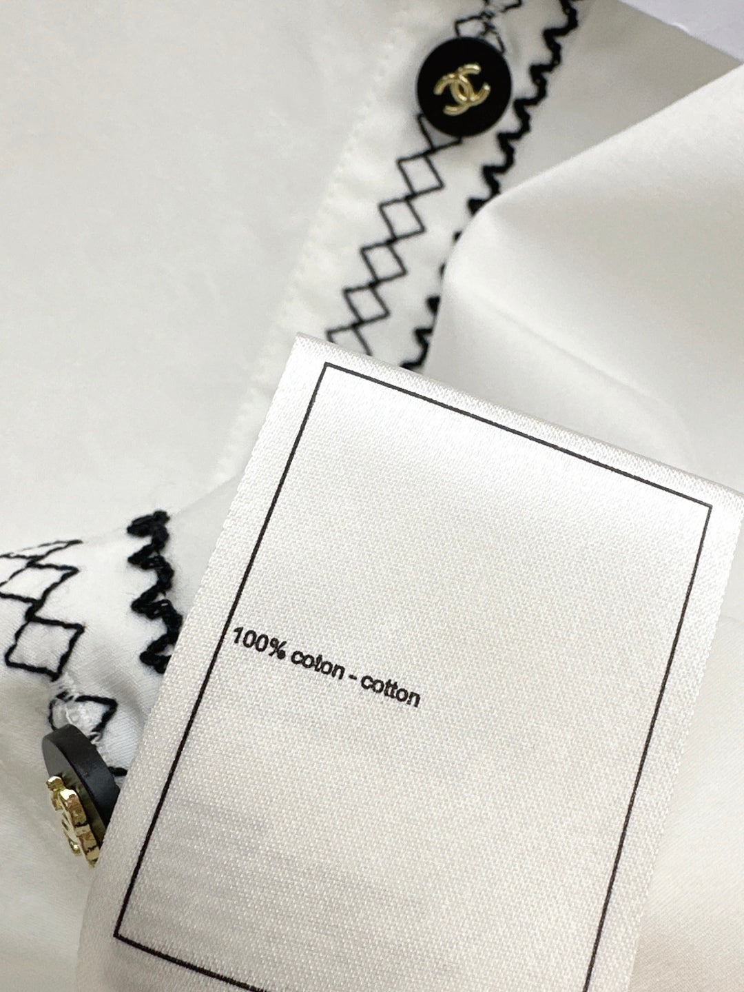 C*nel 25ss embroidered short-sleeve shirt