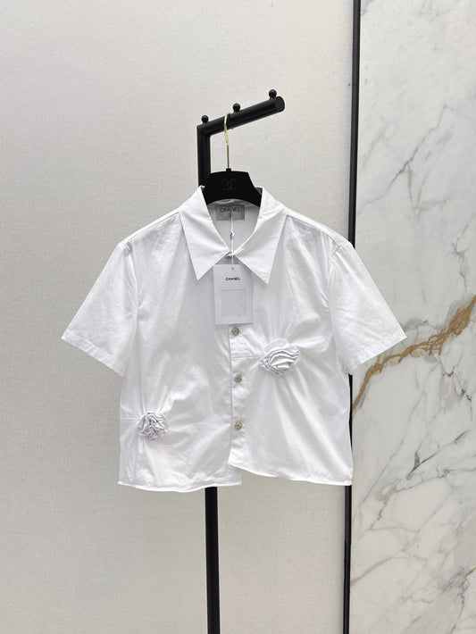 C*nel 25ss 3D flower shirt