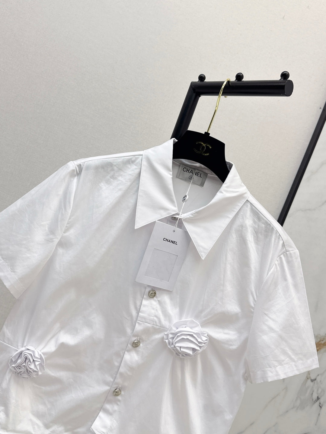 C*nel 25ss 3D flower shirt