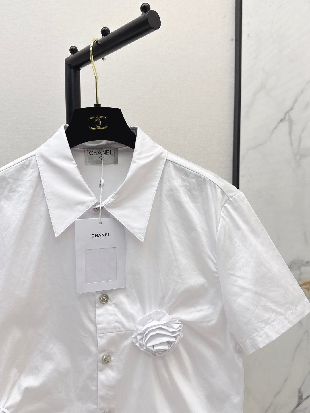 C*nel 25ss 3D flower shirt