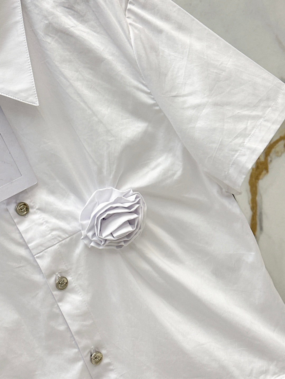 C*nel 25ss 3D flower shirt